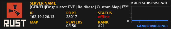 [GER/EU]Eingerustet-PVE |Raidbase|Custom Map|Event|Quest| 15.08