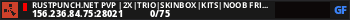 RustPunch.Net PVP |2X|Trio|Skinbox|Kits|Noob Friendly|