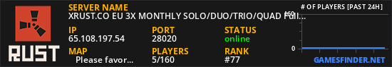 XRUST.CO EU 3X MONTHLY SOLO/DUO/TRIO/QUAD Full Wiped x3|Shop|Ki