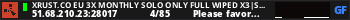 XRUST.CO EU 3X MONTHLY SOLO ONLY Full Wiped x3|Shop|Kits|Skins|
