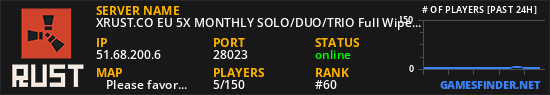 XRUST.CO EU 5X MONTHLY SOLO/DUO/TRIO Full Wiped x5|Shop|Kits|Sk
