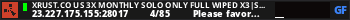 XRUST.CO US 3X MONTHLY SOLO ONLY Full Wiped x3|Shop|Kits|Skins|
