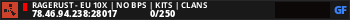 RageRust - EU 10x | No BPs | Kits | Clans