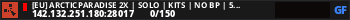 [EU] ArcticParadise 2X | SOLO | Kits | No BP | 50% Upkeep